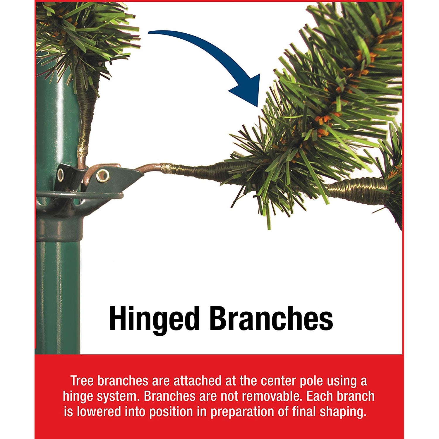 National Tree Company Dunhill Fir 4.5 Foot Prelit Tree with Lights (Open Box) - VMInnovations