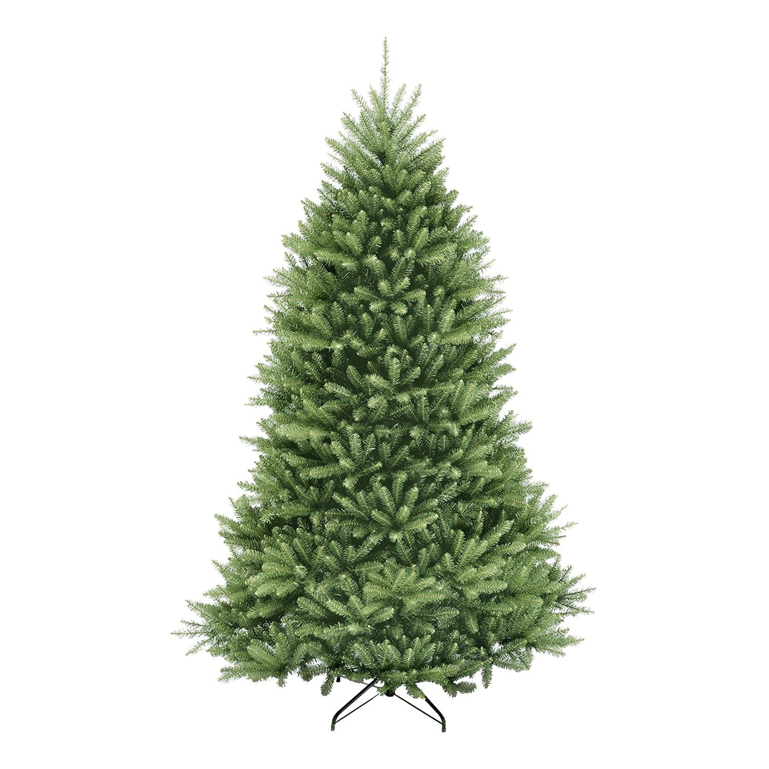 National Tree Company Dunhill Fir 7 Foot Christmas Tree & Color String Lights