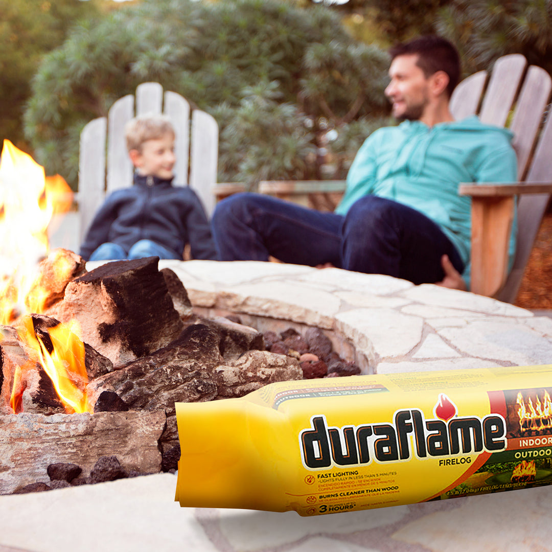 Duraflame 4.5lb Indoor Outdoor Fireplace Fire Pit Firelog, 3 Hr Burn Time, 6 Pk - VMInnovations
