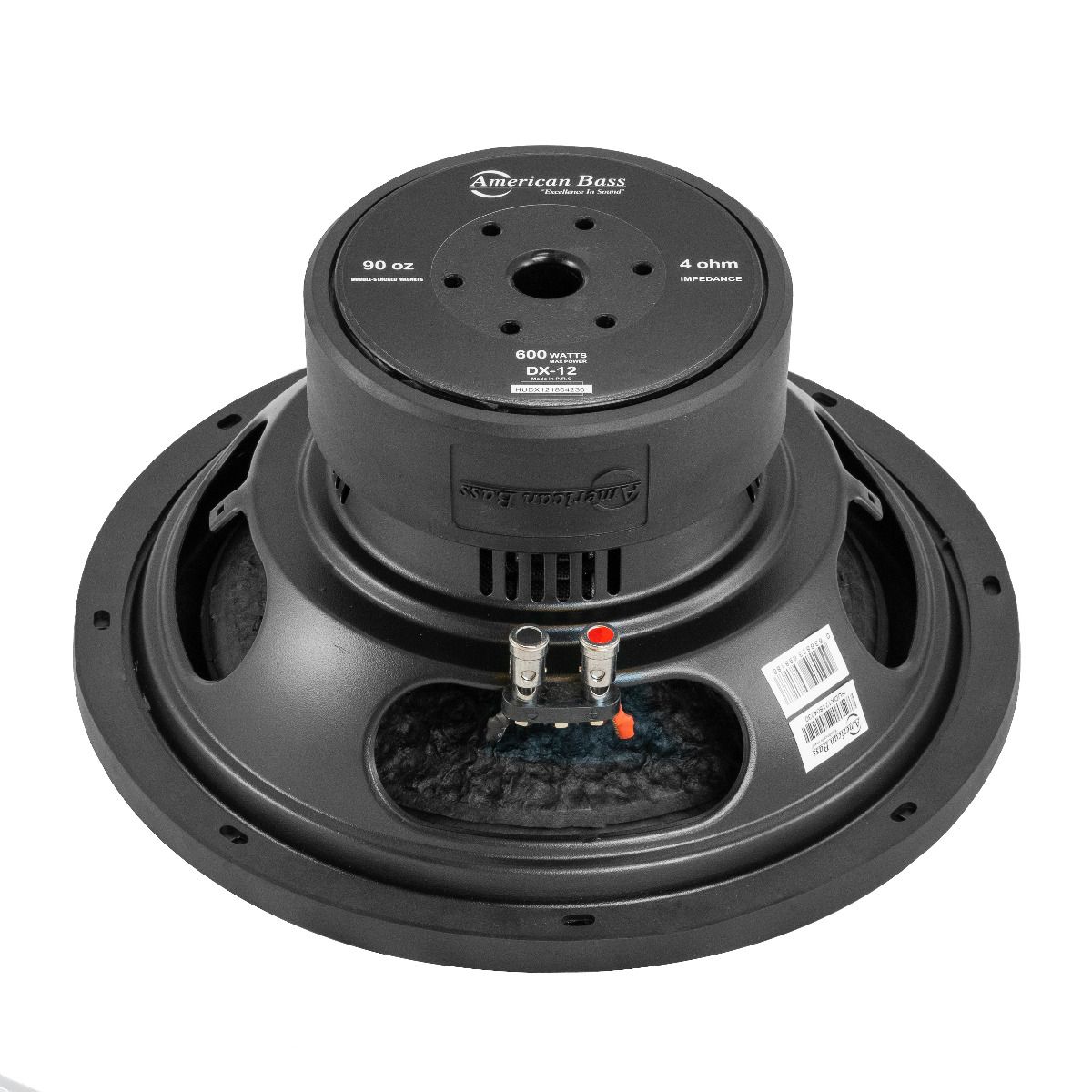 American Bass DX124 12 Inch 4 Ohm 800 Watt Subwoofer Speaker with Enclosure Box - VMInnovations