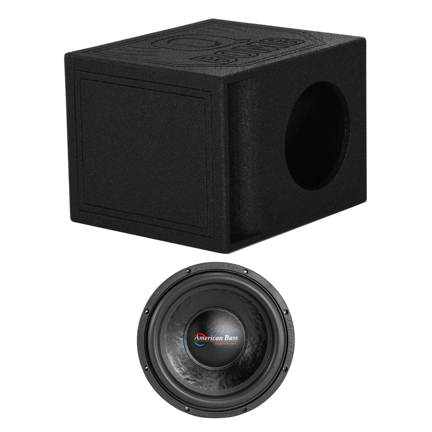 American Bass DX124 12 Inch 4 Ohm 800 Watt Subwoofer Speaker with Enclosure Box - VMInnovations