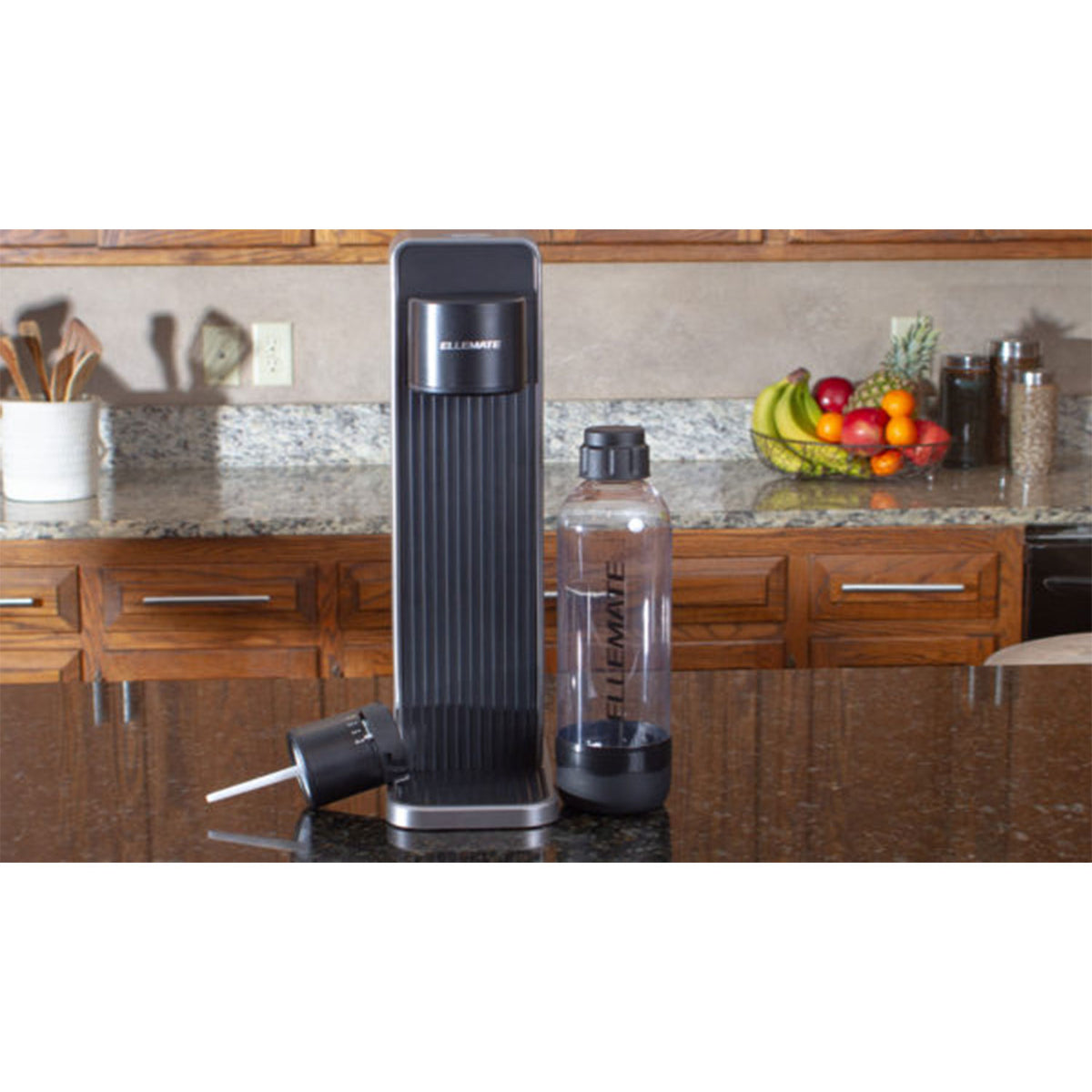 Ellemate Dynamic Carbonation Machine for Sparkling Water Fizzy Beverages, Gray