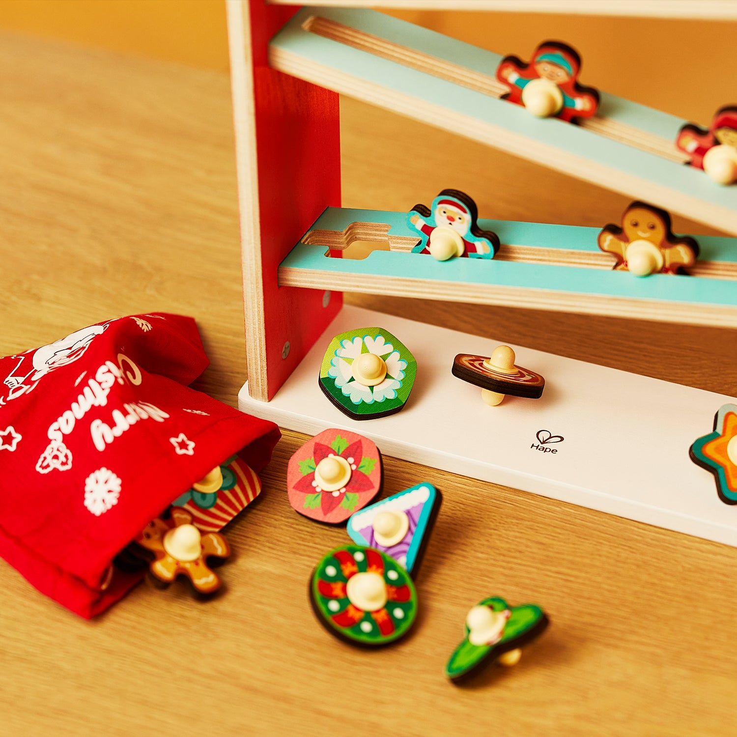 Hape E0388A Kids Wooden Rollercoaster Christmas Advent Calendar (Open Box) - VMInnovations