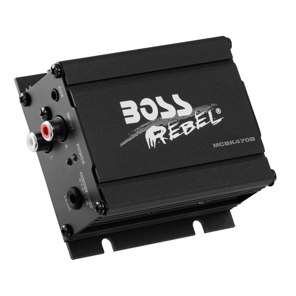 Boss 1000w Bluetooth Speakers+Amplifier Handlebar System Motorcycle/ATV (4 Pack)