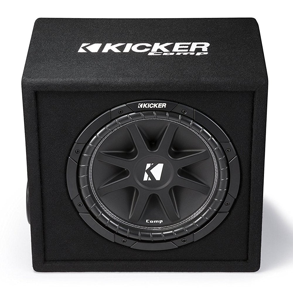 Kicker 43VC124 Comp 12" 300W 4 Ohm Vented Loaded Subwoofer Enclosure (4 Pack) - VMInnovations