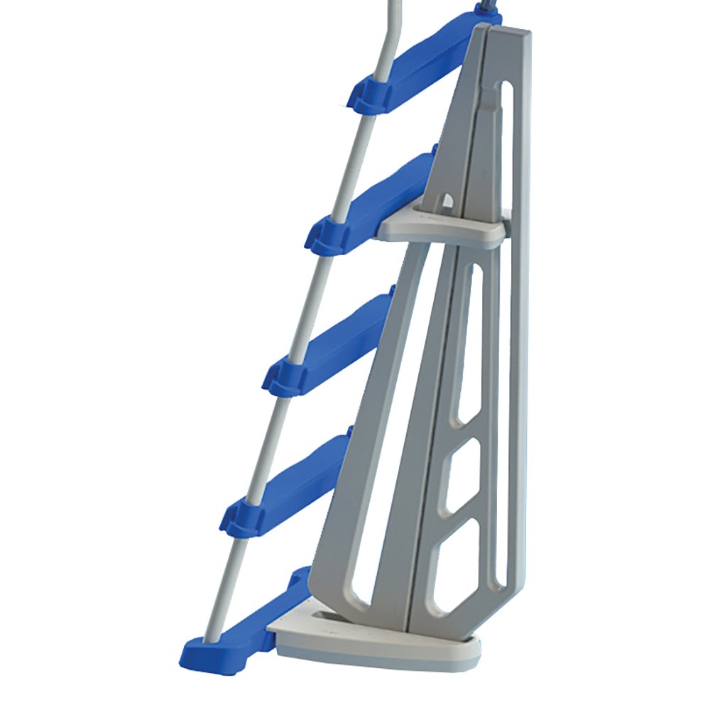 Swimline 48 Inch Pool Ladder with 9x36-Inch Vinyl Protective Pool Ladder Mat