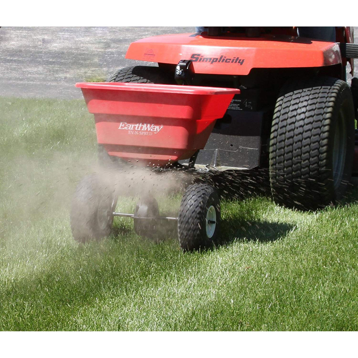 Earthway Estate 80 Pound Garden Tractor Tow Behind Broadcast Spreader (Open Box)