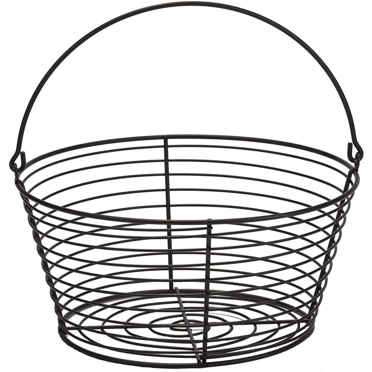 Little Giant Large Metal Wire Egg Basket for Collecting Chicken Eggs,Black(Used)