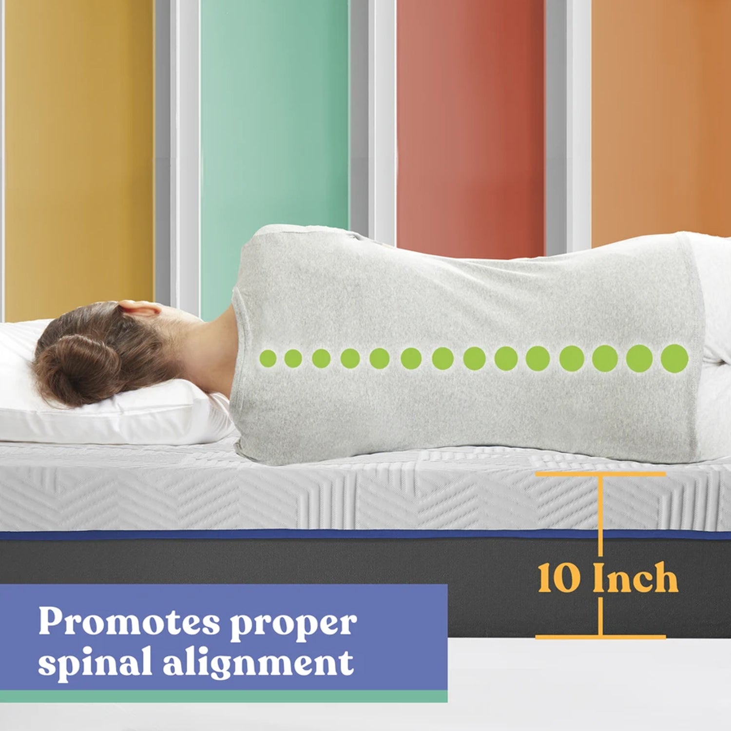 Early Bird Performance 10 Inch Cool Gel Copper Memory Foam Mattress, Twin XL