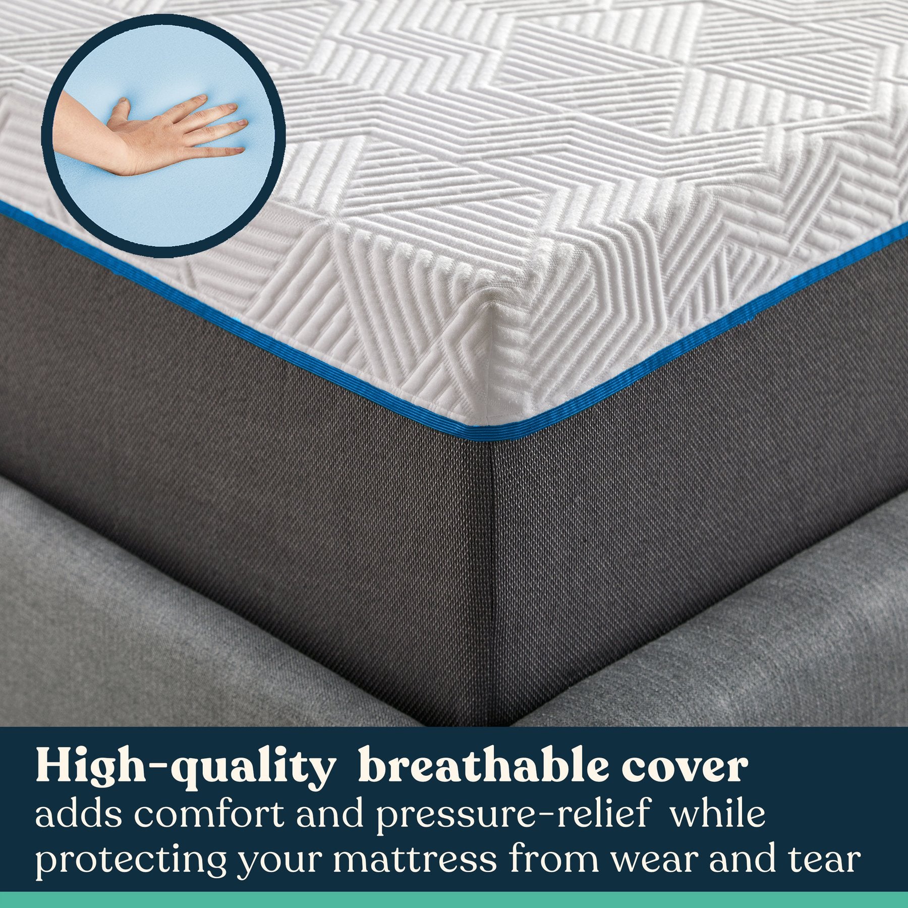 Early Bird Performance 12 Inch Gel Copper Firm Memory Foam Mattress, Twin XL