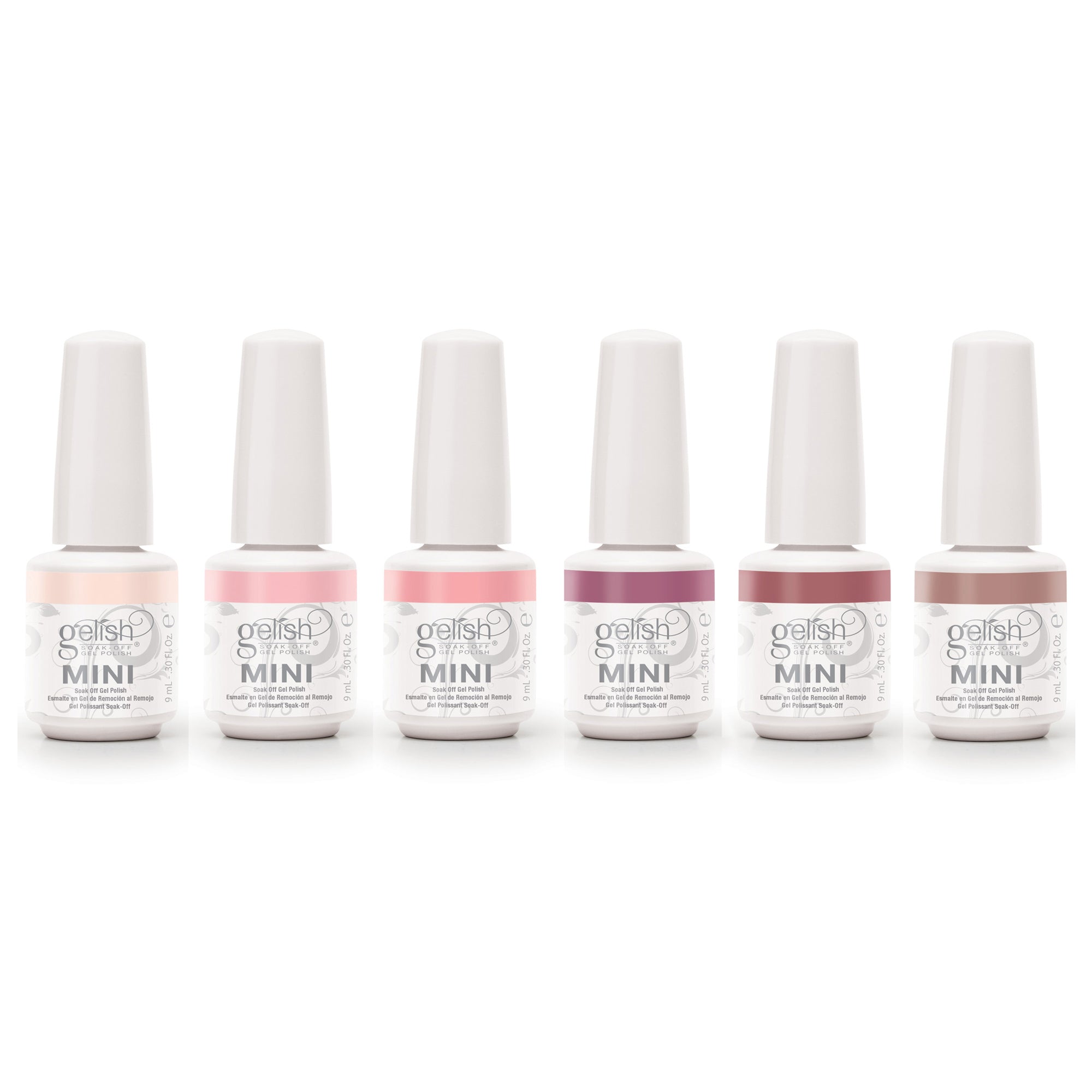 Gelish Mini Editor's Picks 9 mL Soak Off Gel Polish Set, 6 Color Pack (Open Box)
