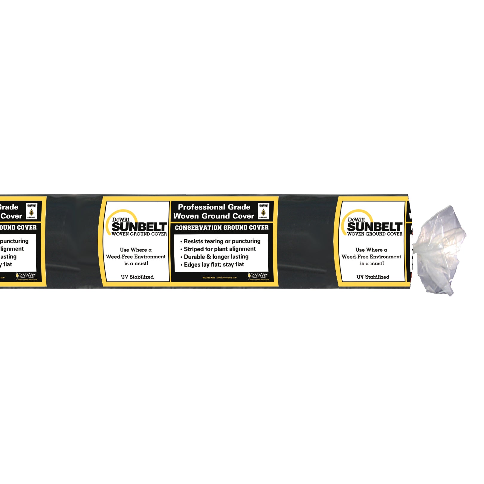 DeWitt Sunbelt 6x300ft Weed Barrier w/ DeWitt Sunbelt 4x300ft Weed Barrier - VMInnovations