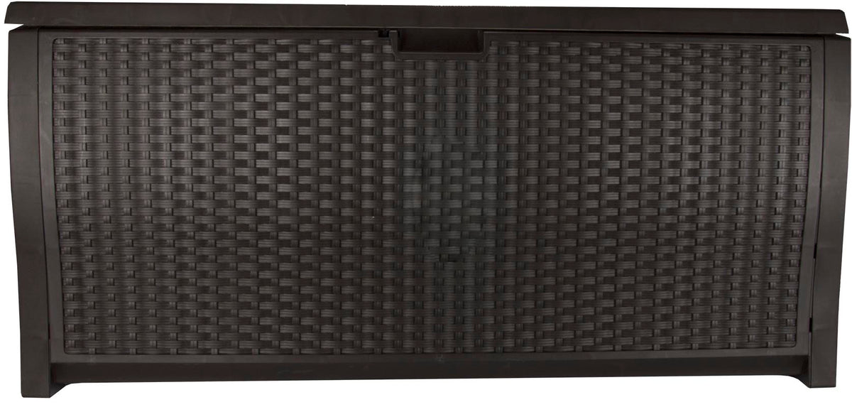 Suncast 195 Gallon Resin Wicker Storage & Suncast 99 Gallon Resin Wicker Storage