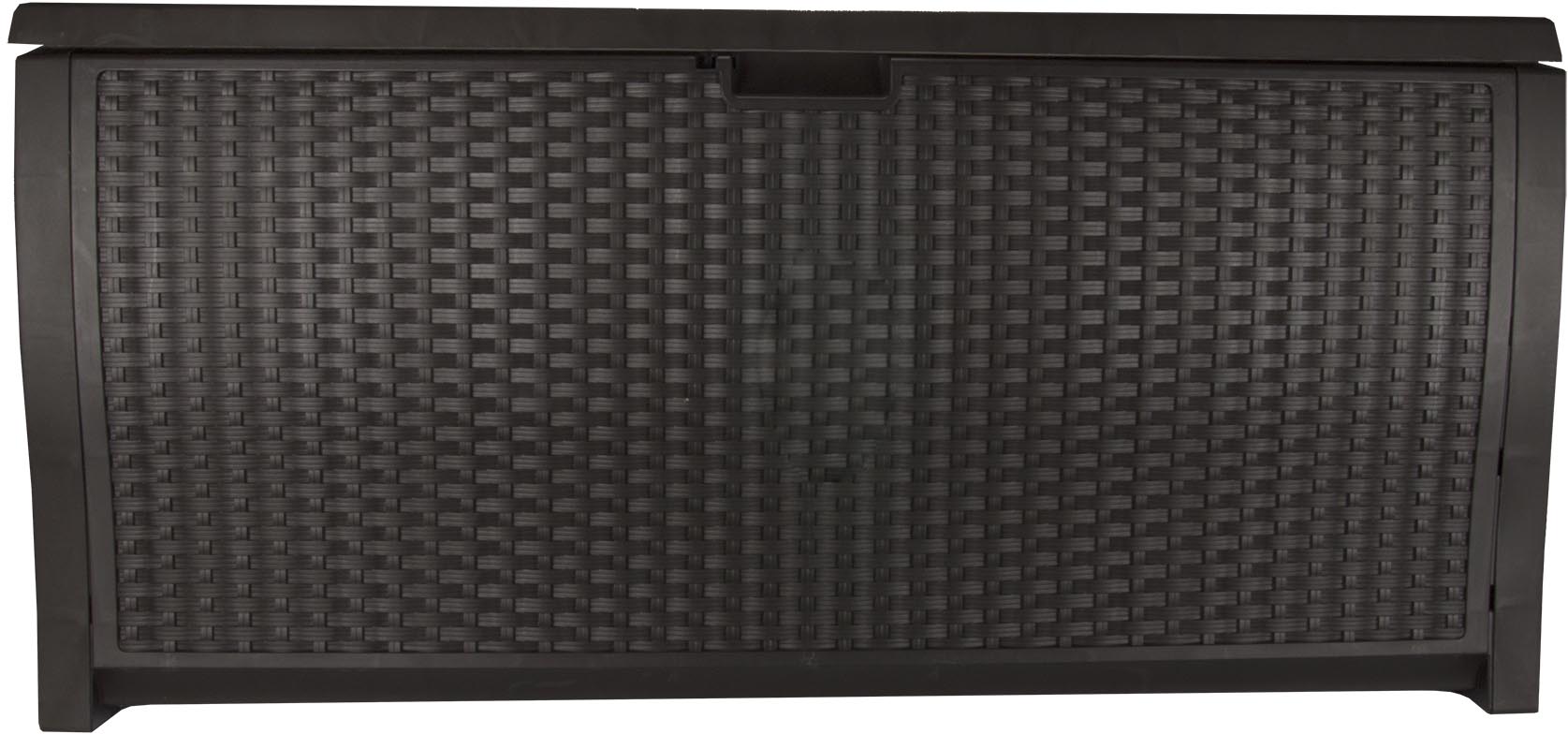 Suncast 195 Gallon Resin Wicker Storage & Suncast 99 Gallon Resin Wicker Storage