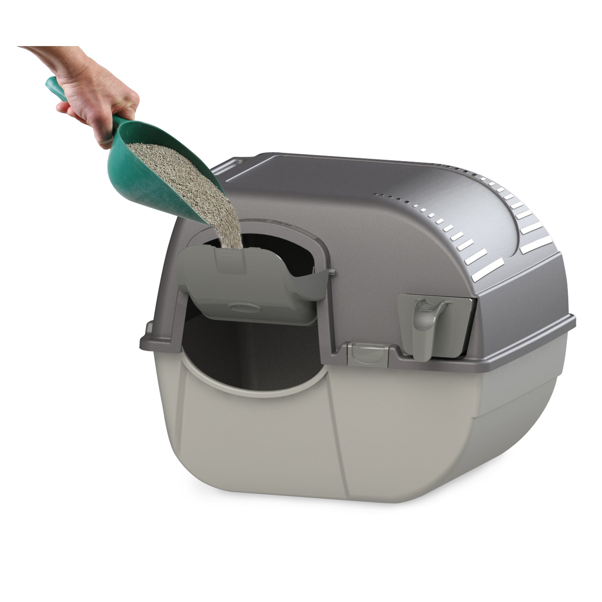 Omega Paw Elite Roll 'N Clean Self Cleaning Litter Box & Paw Cleaning Litter Mat - VMInnovations