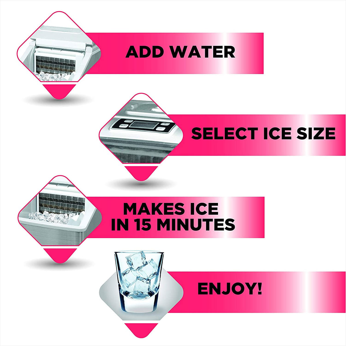 Frigidaire Extra Large Kitchen Countertop Ice Cube Maker Machine (For Parts)