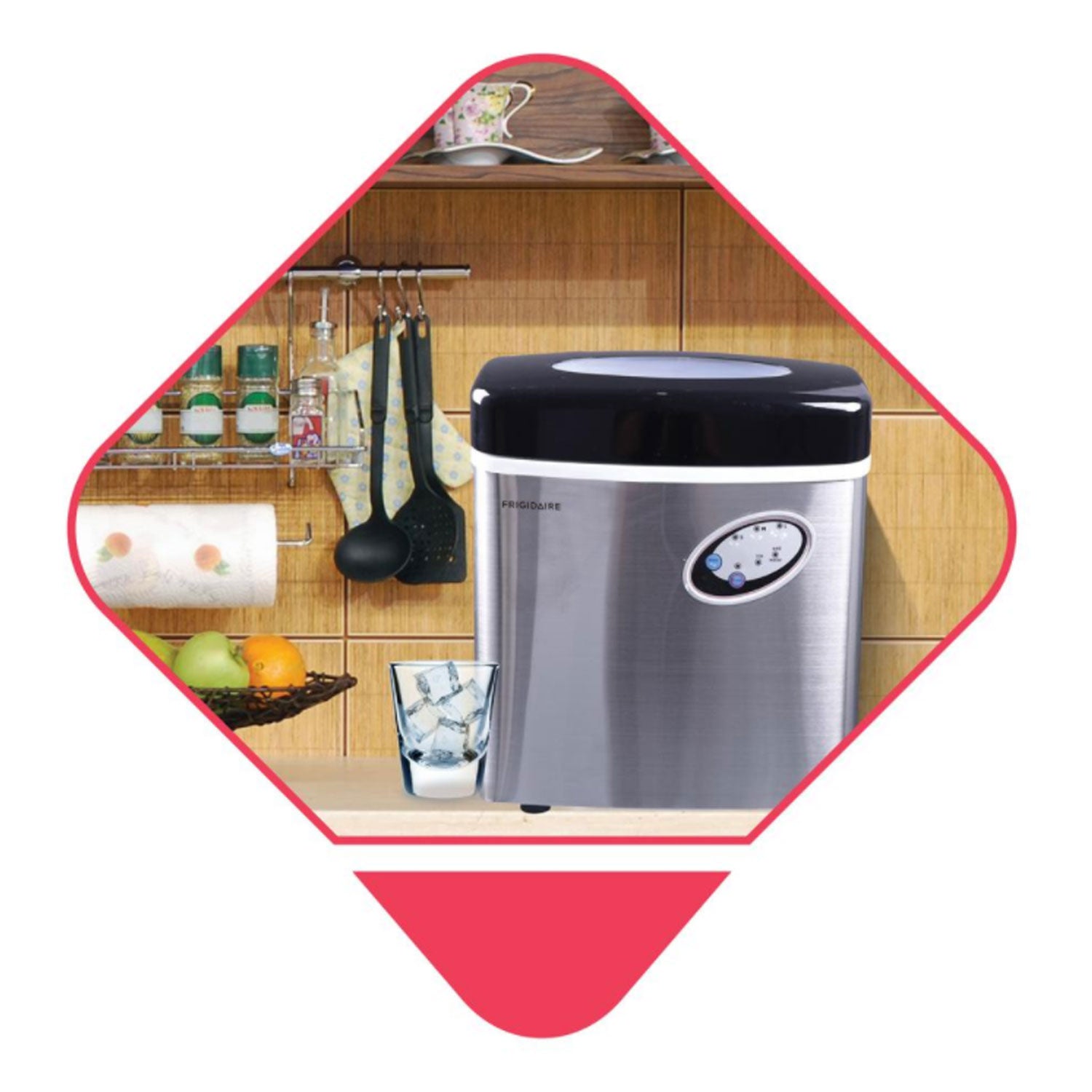 Frigidaire Extra Large Kitchen Countertop Ice Cube Maker Machine (For Parts)