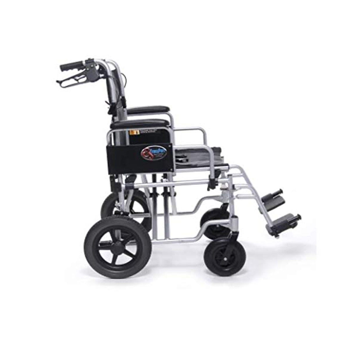 Graham Field Aluminum 24 Inch Durable Bariatric Transportation Wheelchair, Black (For Parts)