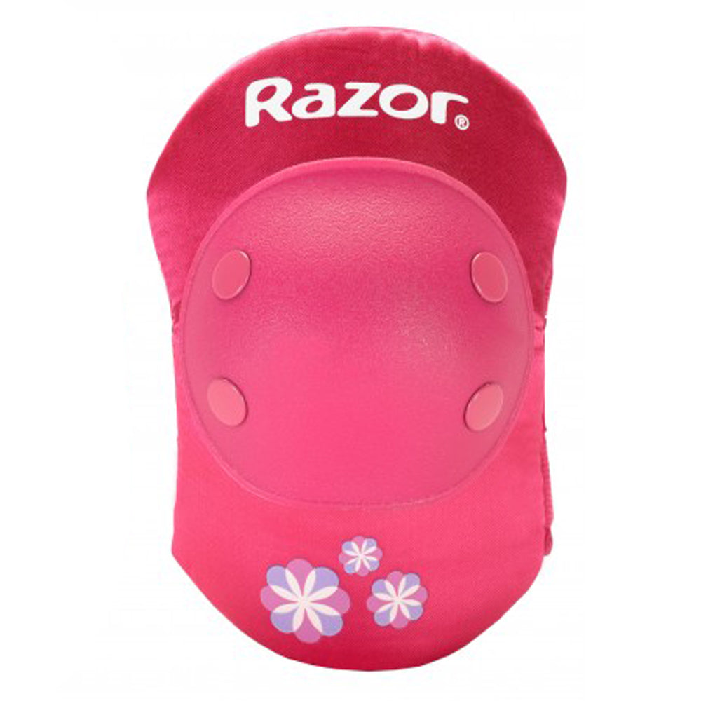 Razor 96783 Child Youth Kids Bike Elbow & Knee Pad Safety Set, Sweet Pea Pink