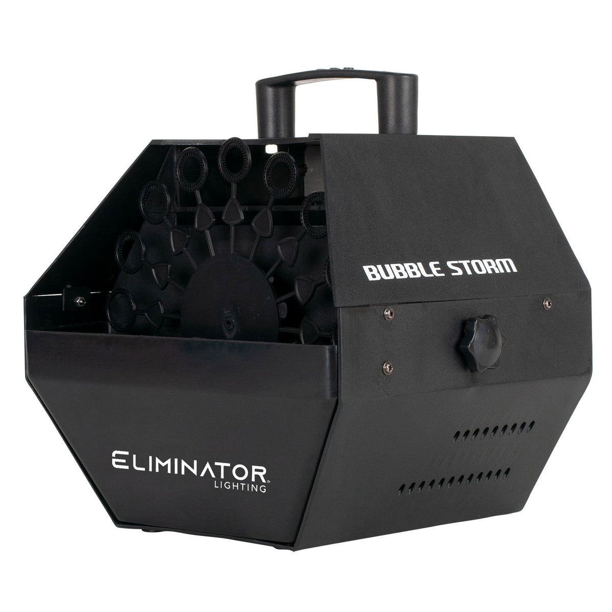 Eliminator Lighting Bubble Storm DJ Bubble Blower Machine w/ 1 Gal Bubble Juice
