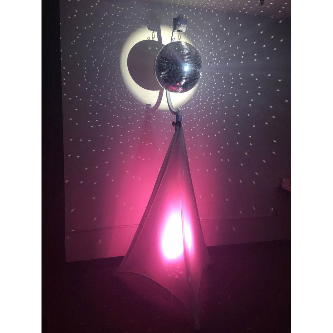 Eliminator Lighting Disco Ball w/ Motor & 2 Spot Lights & Tripod Stand & Bag