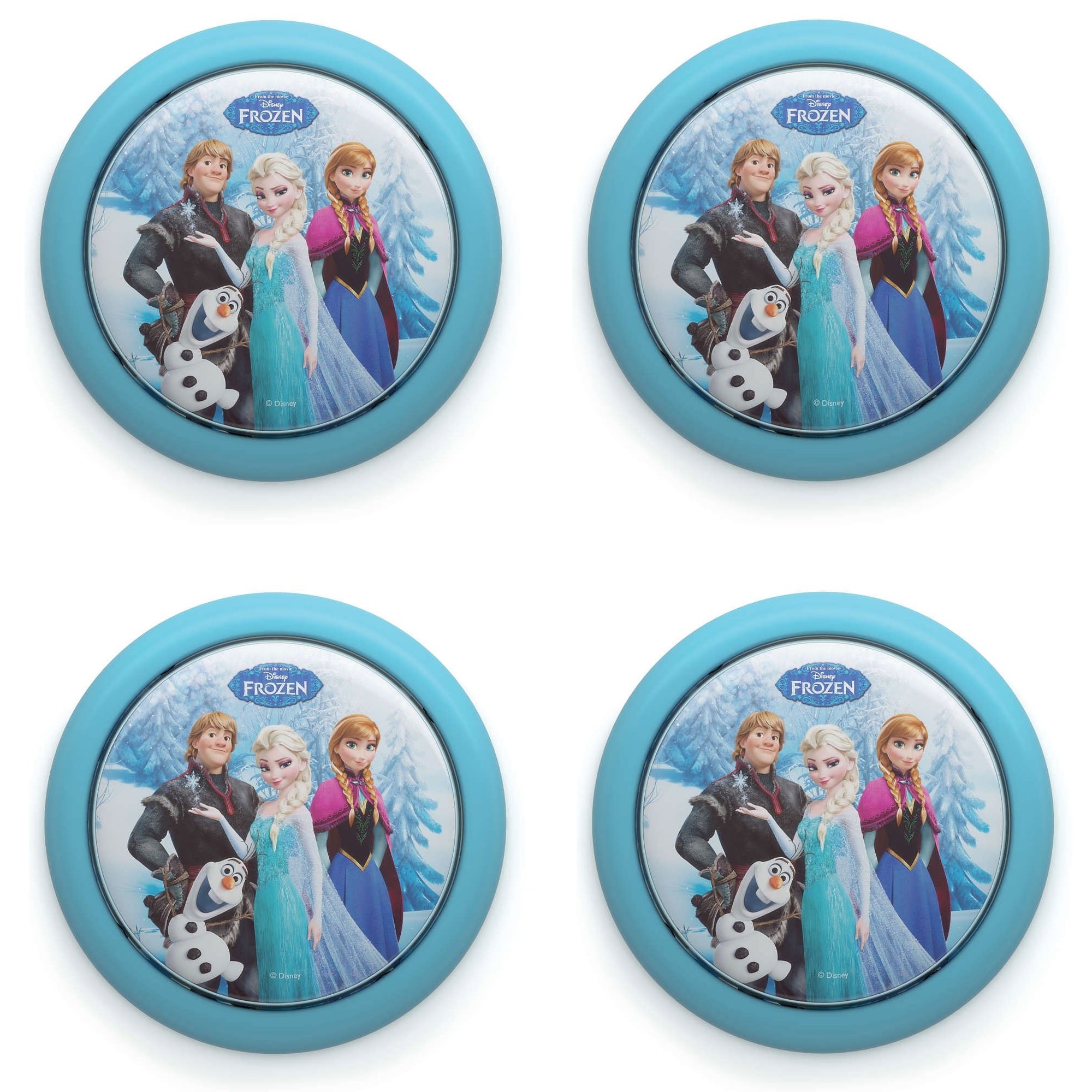 Philips Disney Frozen Elsa & Olaf Battery Powered LED Push Night Light (4 Pack)