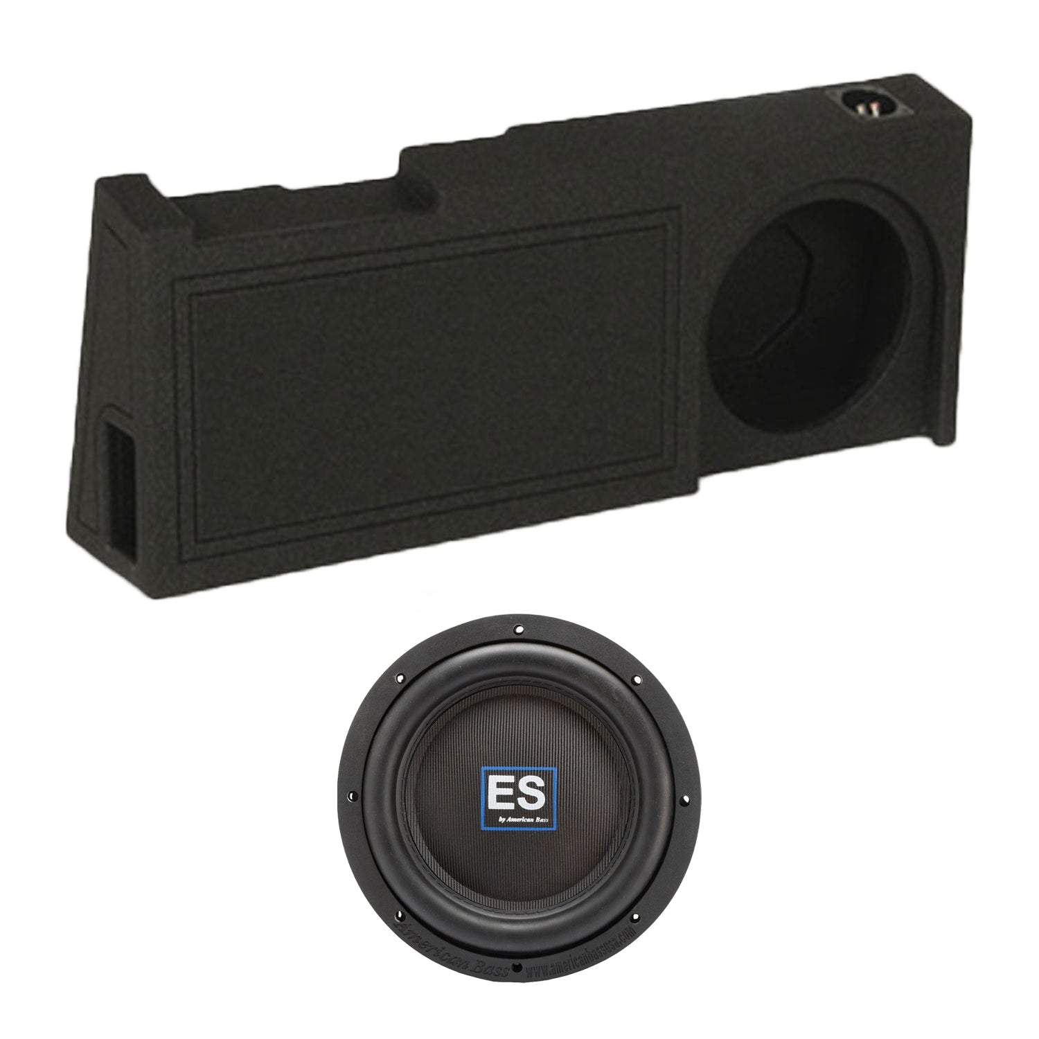 American Bass XD 1044 10 Inch 900 Watt Subwoofer Speaker with GM Chevy Enclosure