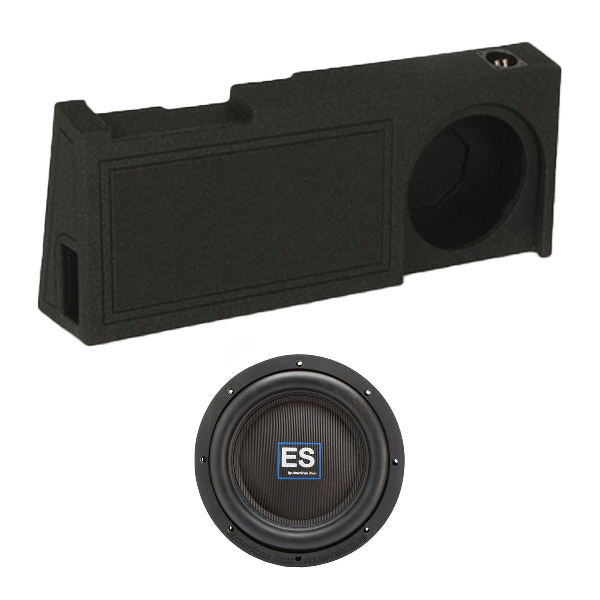 American Bass XD 1044 10 Inch 900 Watt Subwoofer Speaker with GM Chevy Enclosure