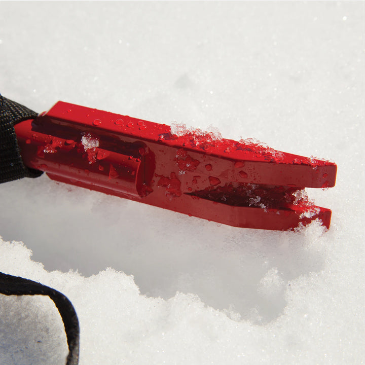 Eskimo 19 Inch Lightweight Multiple Action Chipper Head Ice Fishing Chisel, Red - VMInnovations