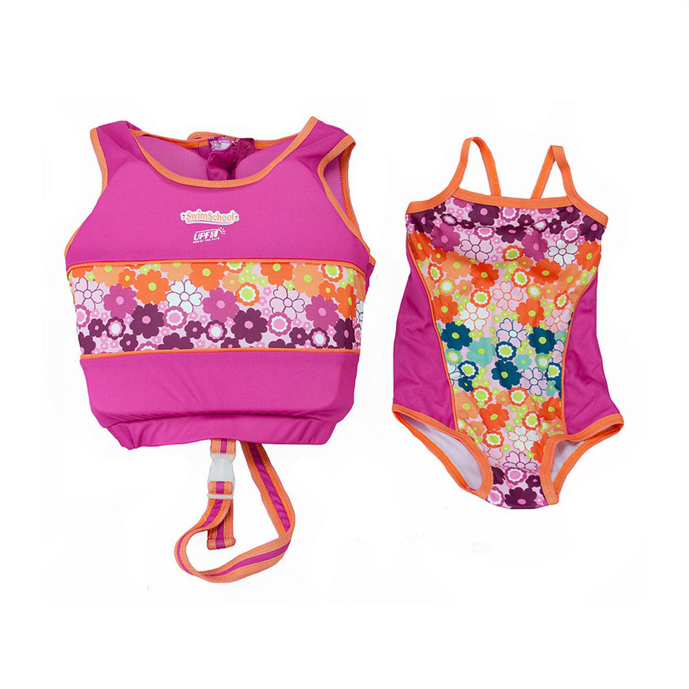 Aqua Leisure SwimSchool 2 to 4 Years 2 Piece Swim Trainer, Pink (Open Box)