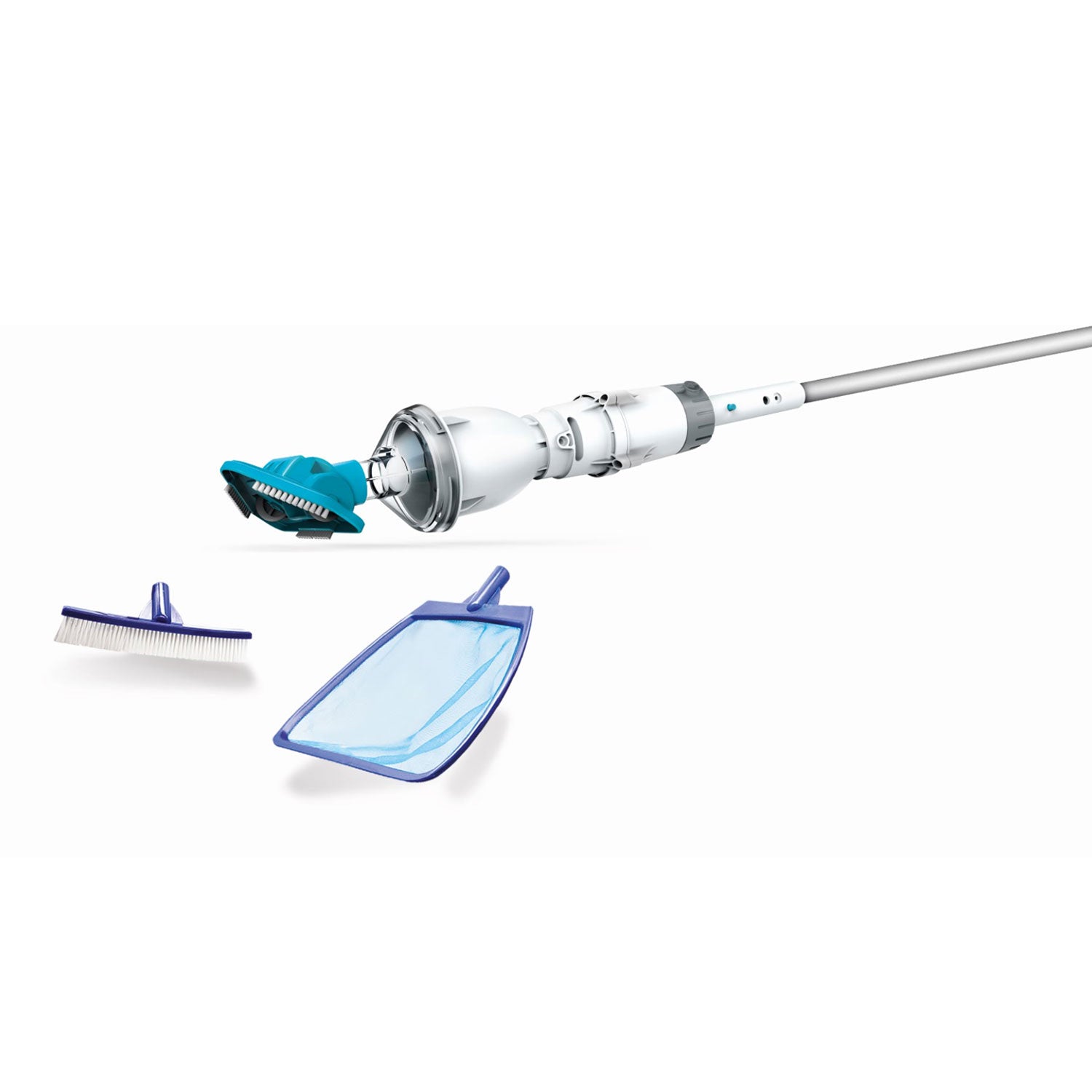 Kokido Telsa 2 Rechargeable Handheld Pool Vacuum Kit with Skimmer and Brush