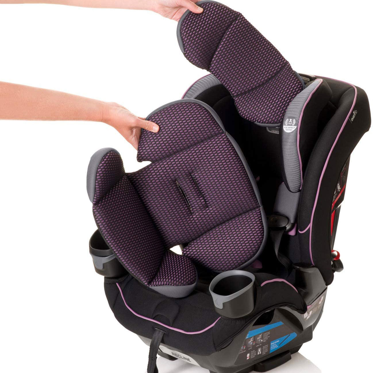 Evenflo EveryFit 4-in-1 Adjustable Convertible 12-Position Headrest Car Seat