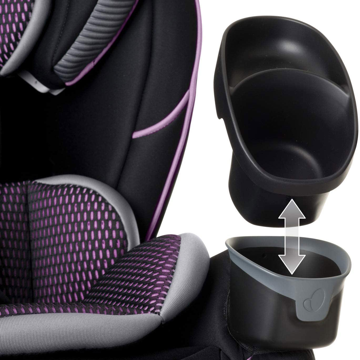 Evenflo EveryFit 4-in-1 Adjustable Convertible 12-Position Headrest Car Seat