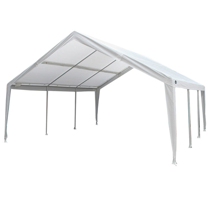 King Canopy 12 x 20 & 20 x 20 Feet 8 Leg Dual Size Expandable Canopy, White
