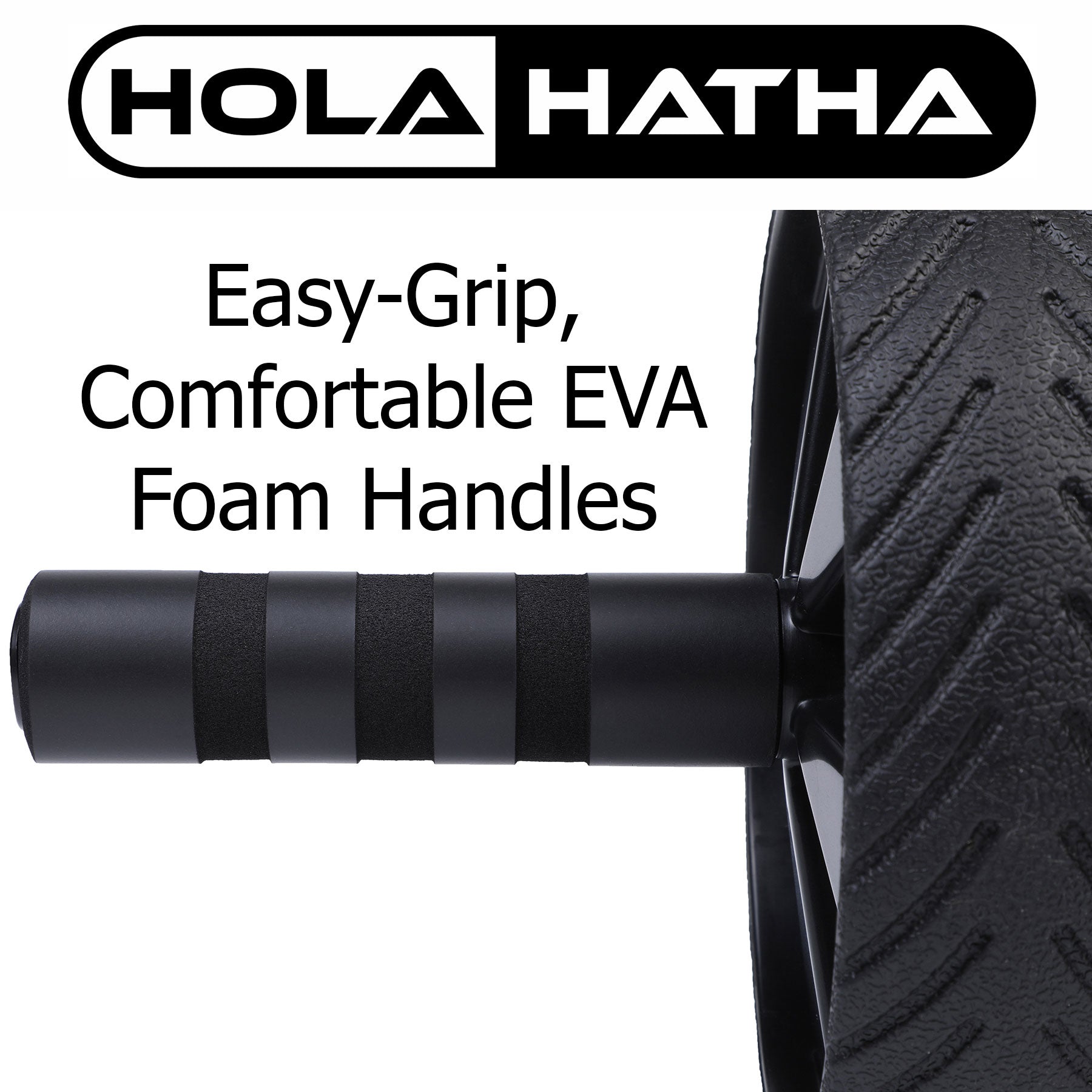 HolaHatha Exercise Fitness Abdominal Core Toner Workout Single Ab Roller Wheel - VMInnovations