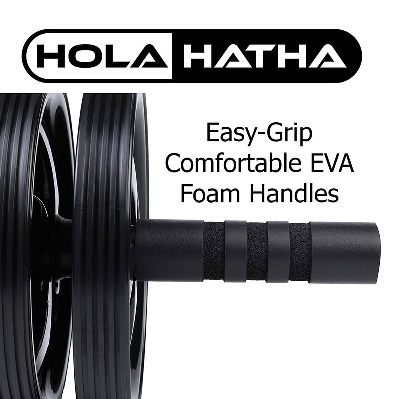HolaHatha Exercise Fitness Abdominal Core Toner Workout Double Ab Roller Wheel