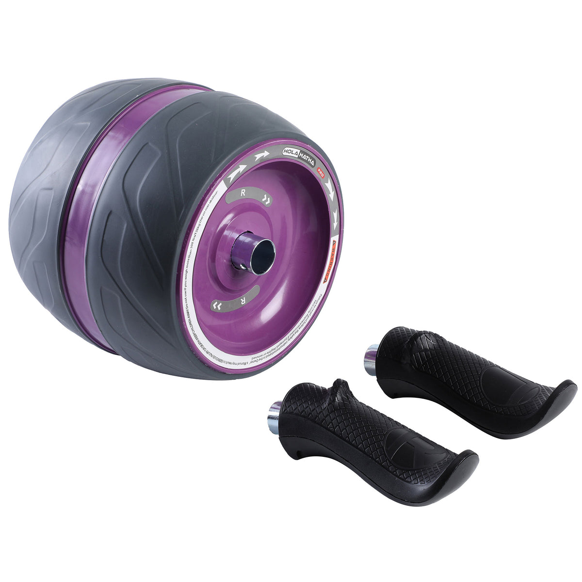 HolaHatha Fitness Abdominal Core Extra Wide Workout Ab Roller Wheel (Open Box)