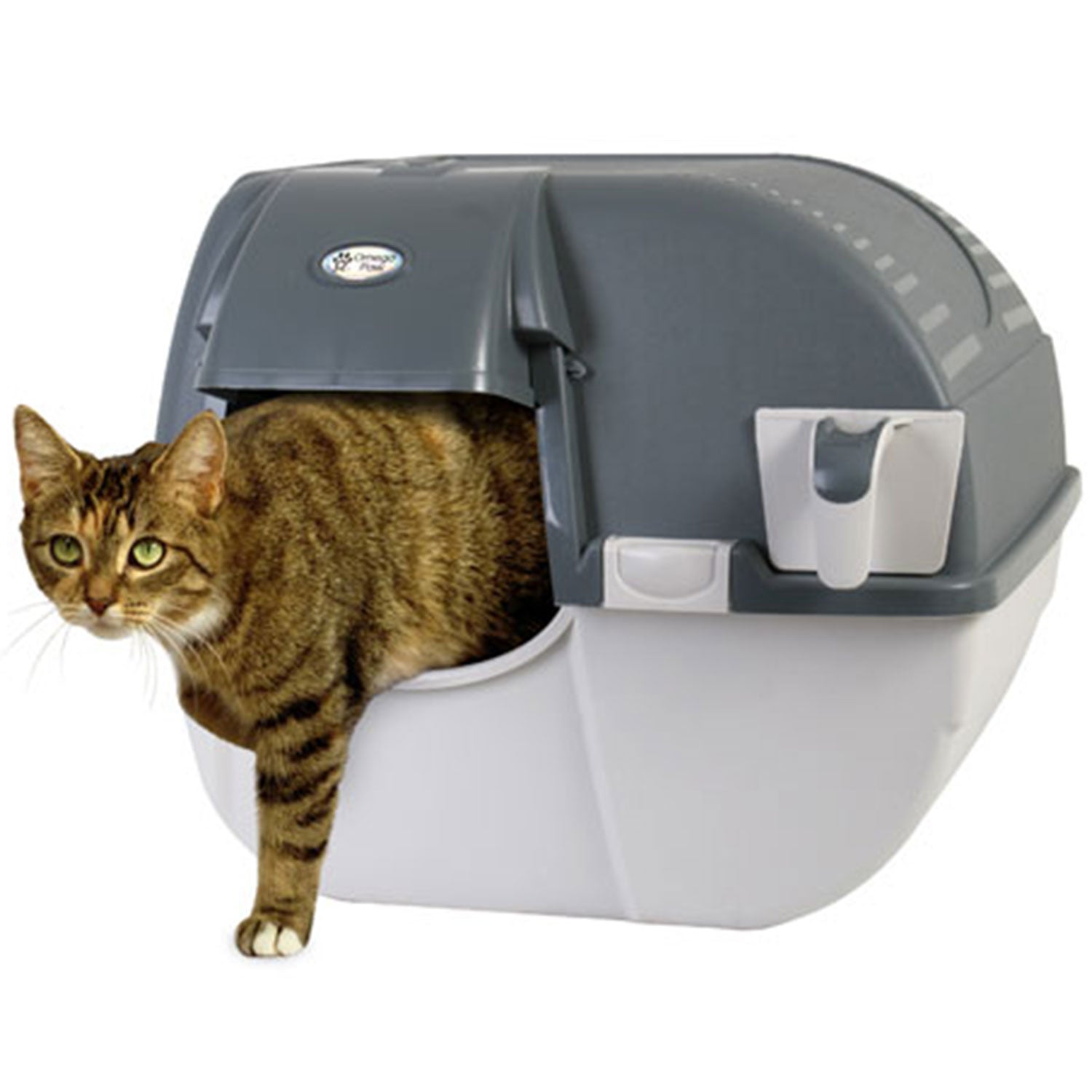 Omega Paw Elite Roll 'N Clean Self Cleaning Litter Box & Paw Cleaning Litter Mat - VMInnovations
