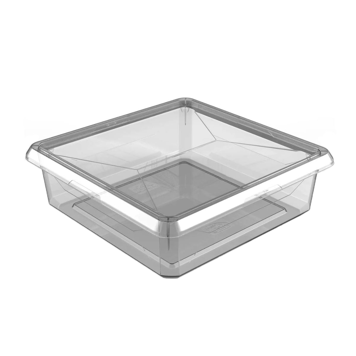 Ezy Storage Karton Small 6.3 Qt Plastic Storage Container Box with Lid (12 Pack) - VMInnovations