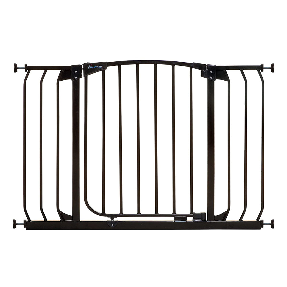 Dreambaby F170B Chelsea 38 to 42.5 Inch Auto-Close Baby Pet Safety Gate, Black - VMInnovations