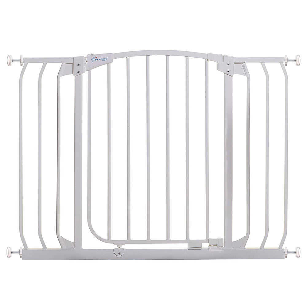 Dreambaby F170W Chelsea 38 to 42.5 Inch Auto-Close Baby Pet Safety Gate, White - VMInnovations
