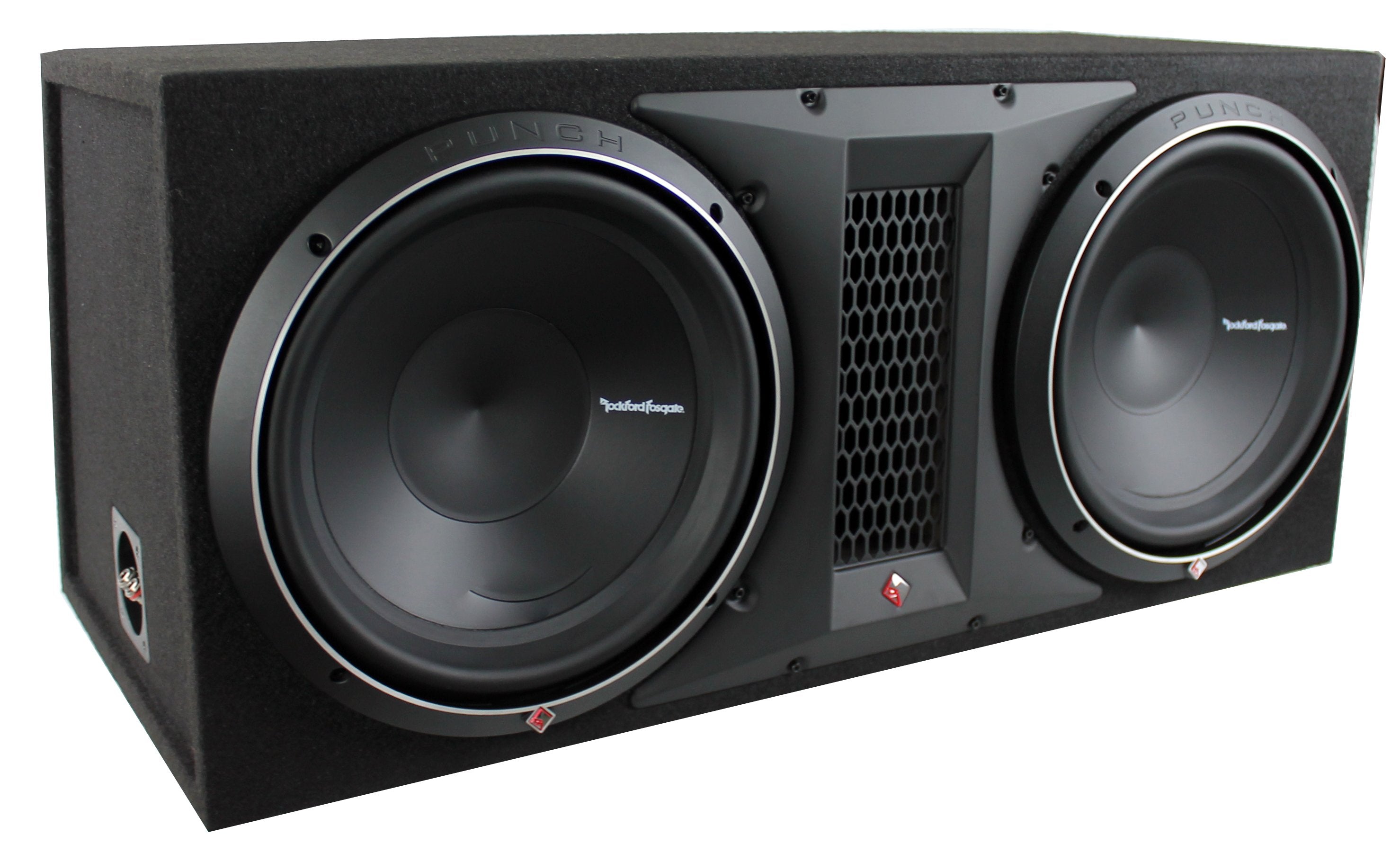 Rockford Fosgate 12 Inch 2400 Watt Dual Loaded Subwoofer Sub Enclosure (4 Pack)