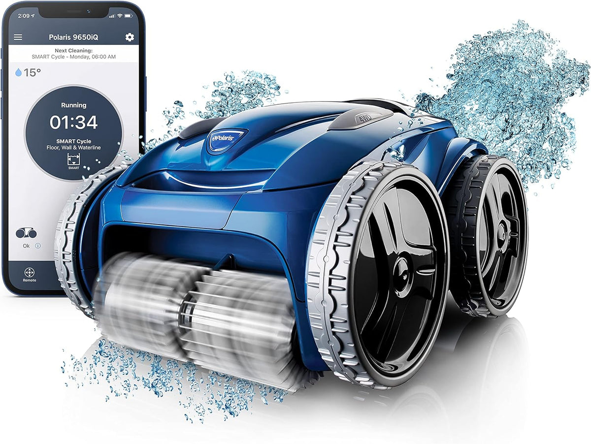 Polaris Sport 4WD Wi-Fi Robotic Inground Swimming Pool Cleaner w/ Caddy (Used)