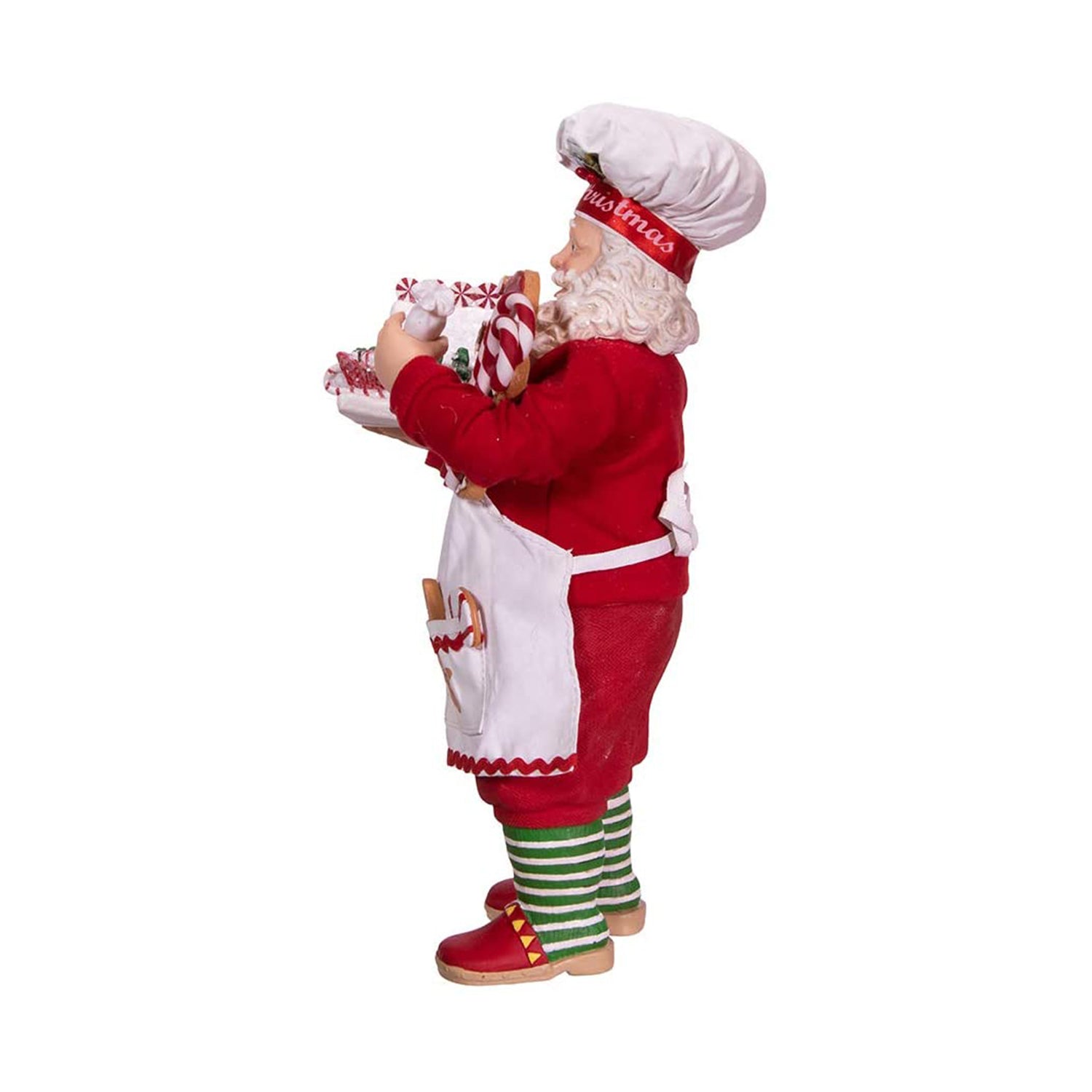 Kurt Adler 10.5" Fabriche Gingerbread Chef Santa Christmas Figurine (Open Box)