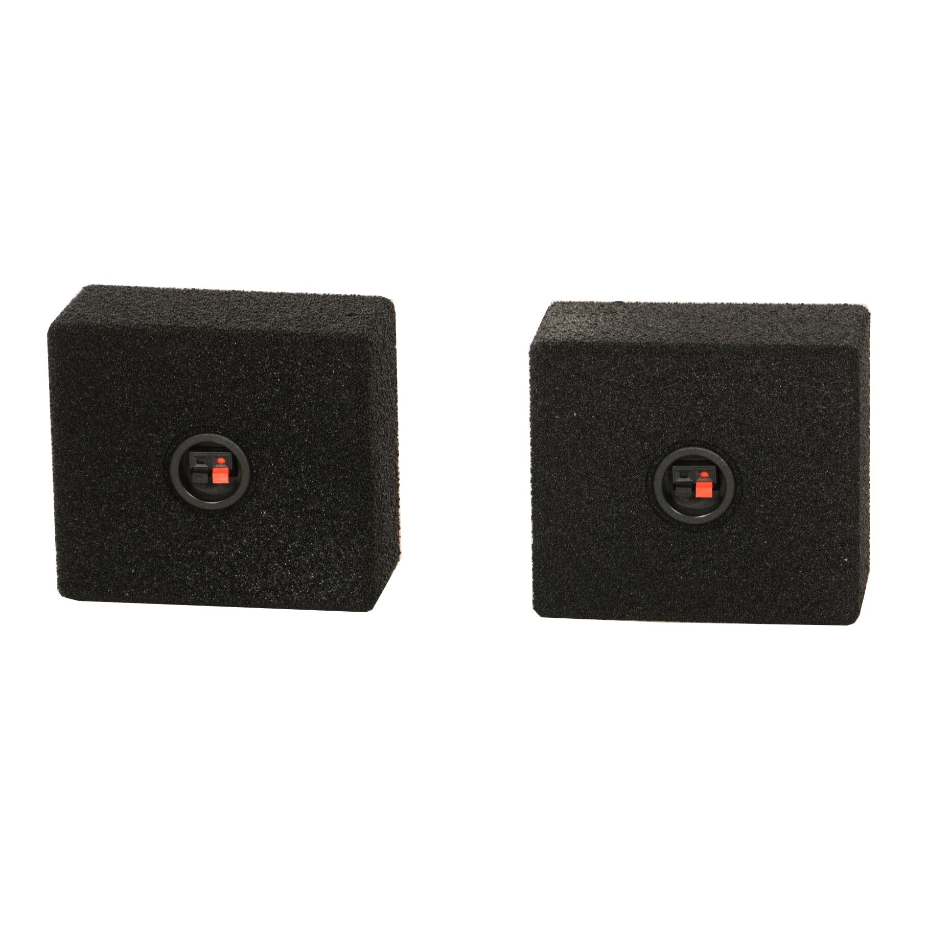 QPower QBomb QBTW6.5 Single 6.5" Bedliner Spray Car Speaker Enclosures (8 Pack) - VMInnovations
