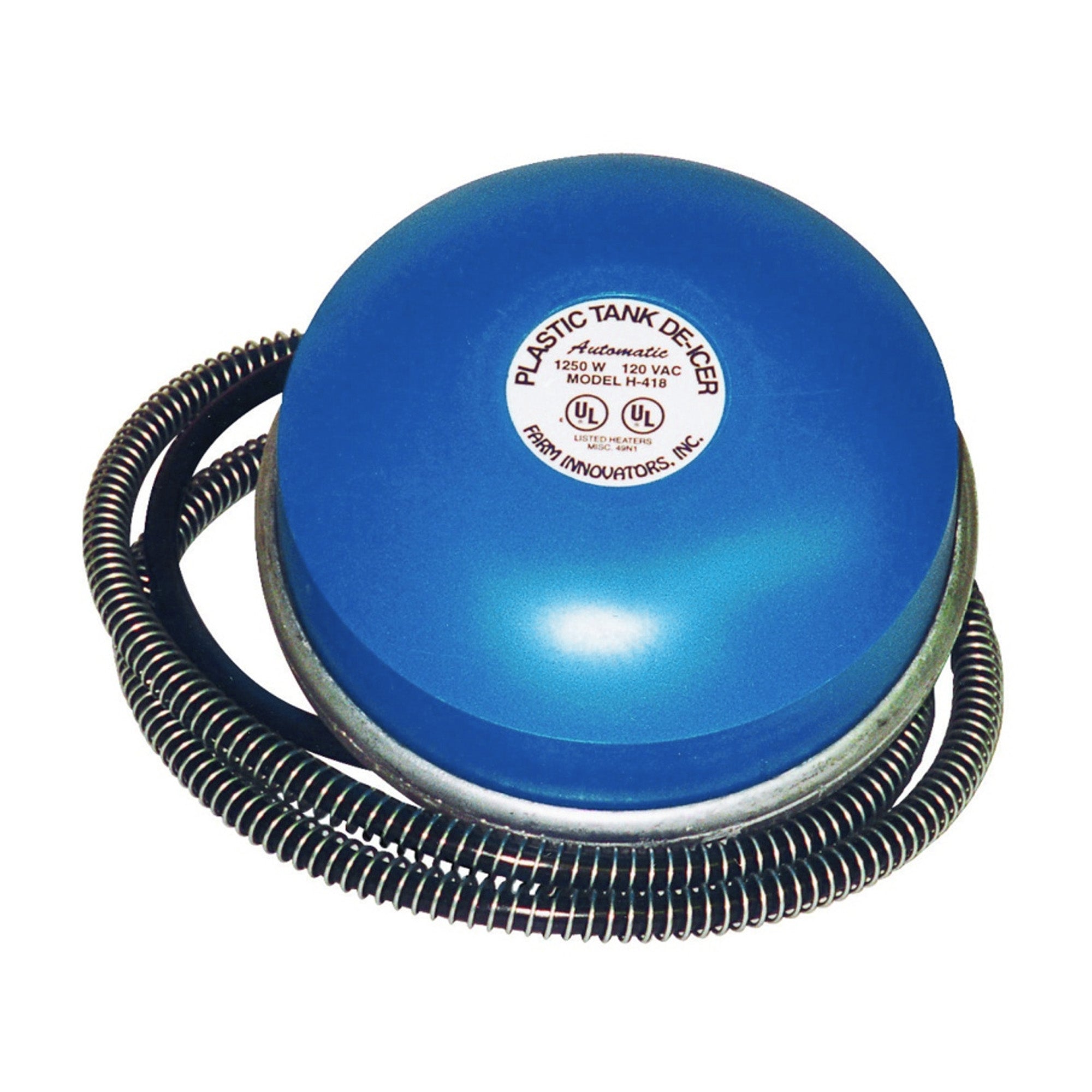 Farm Innovators H-418 1250 Watt Cast Aluminum Floating Tank Deicer (Open Box) - VMInnovations