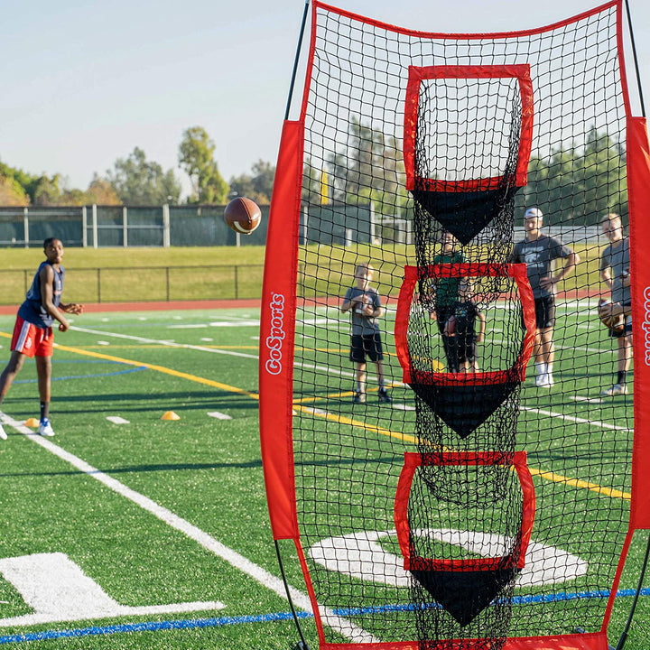 GoSports Vertical 8 X 4 Quarterback Training Net w/ 3 Target Pockets (Open Box) - VMInnovations