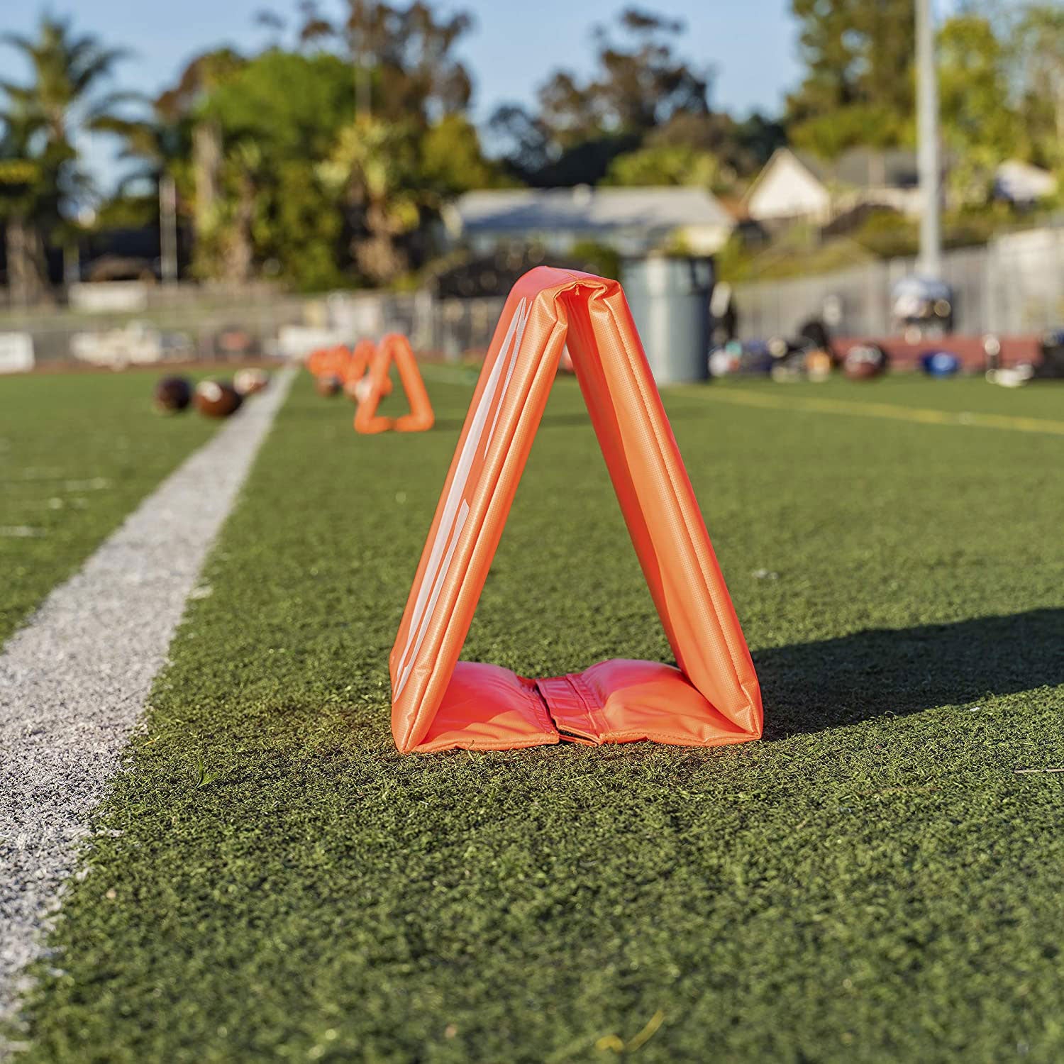 GoSports Football Field Yard Line Number Markers, Set of 11, Orange (Open Box) - VMInnovations