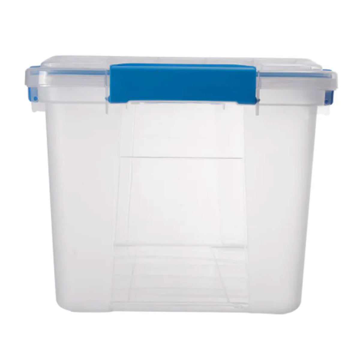 Ezy Storage IP67 Rated 50 Liter Waterproof Plastic Storage Tote with Lid, Clear - VMInnovations