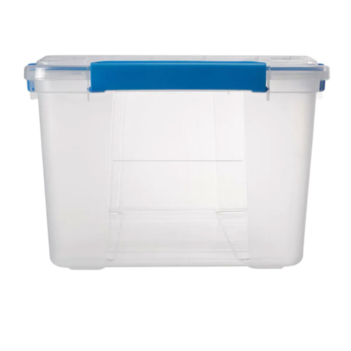 Ezy Storage IP67 Rated 18 Liter Waterproof Plastic Storage Tote with Lid, Clear - VMInnovations